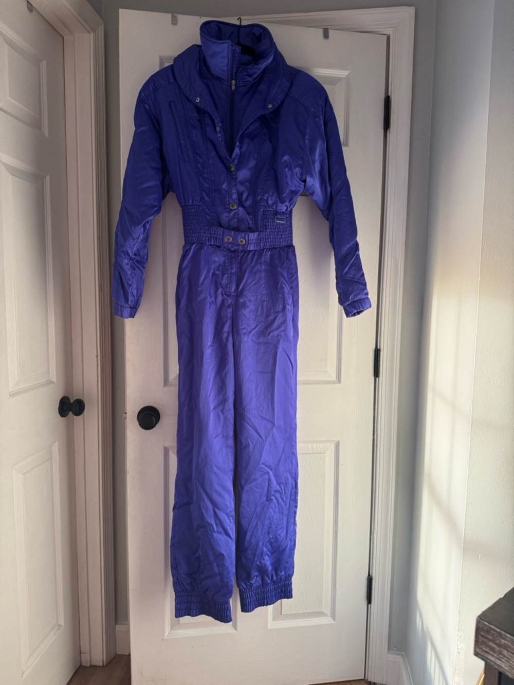 Vintage NILS electric blue One-Piece Ski Suit 80’s 90’s size 10
